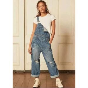 Boyish Light Blue Denim Overalls